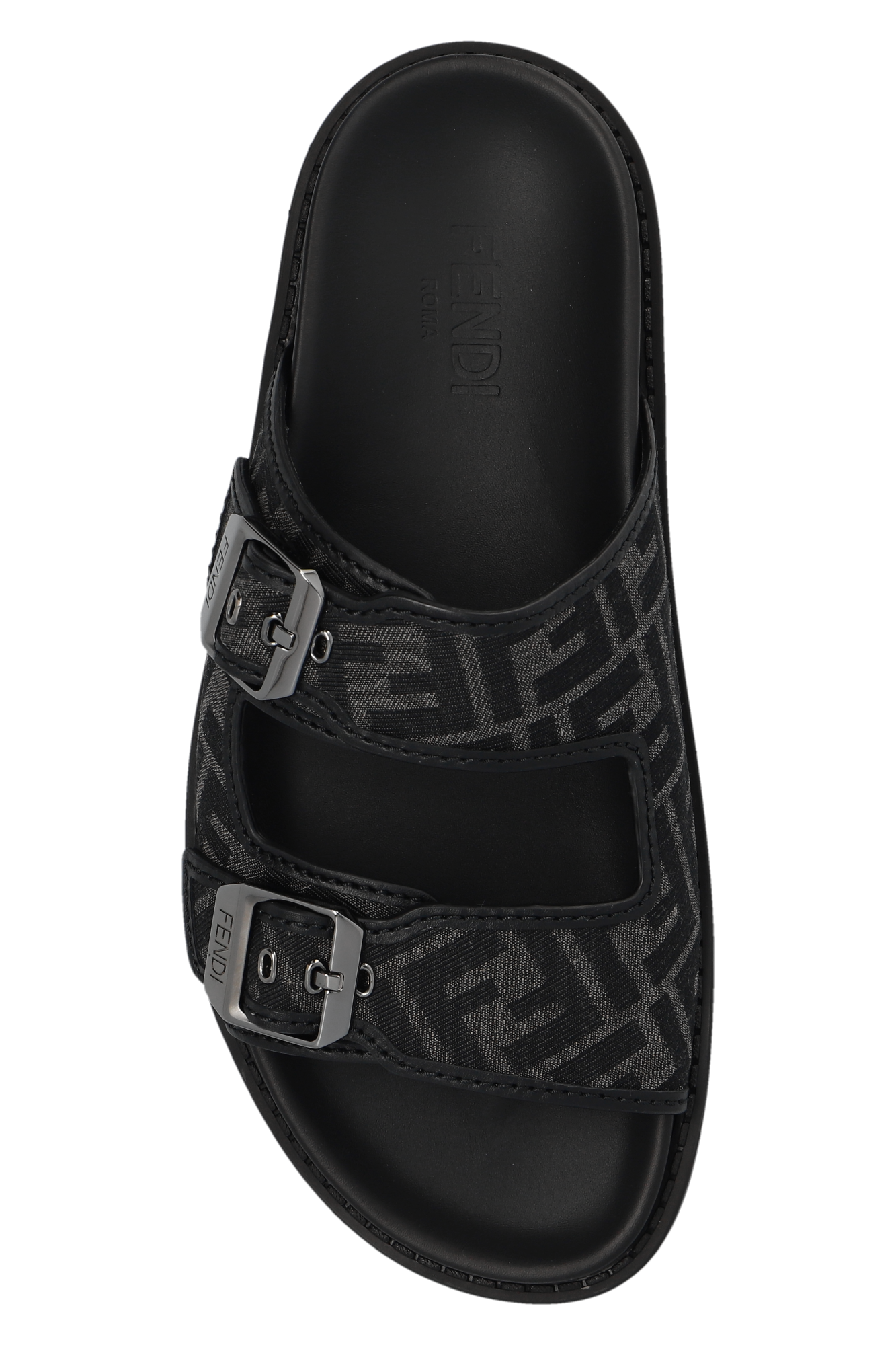 All black fendi slides online